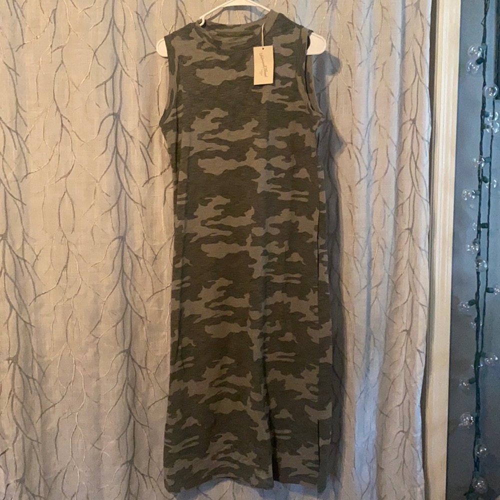 long camo dress